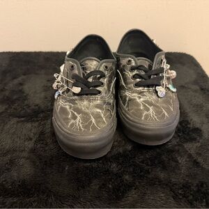 Vans Black Lightning Sneakers - Women’s Size 6.5